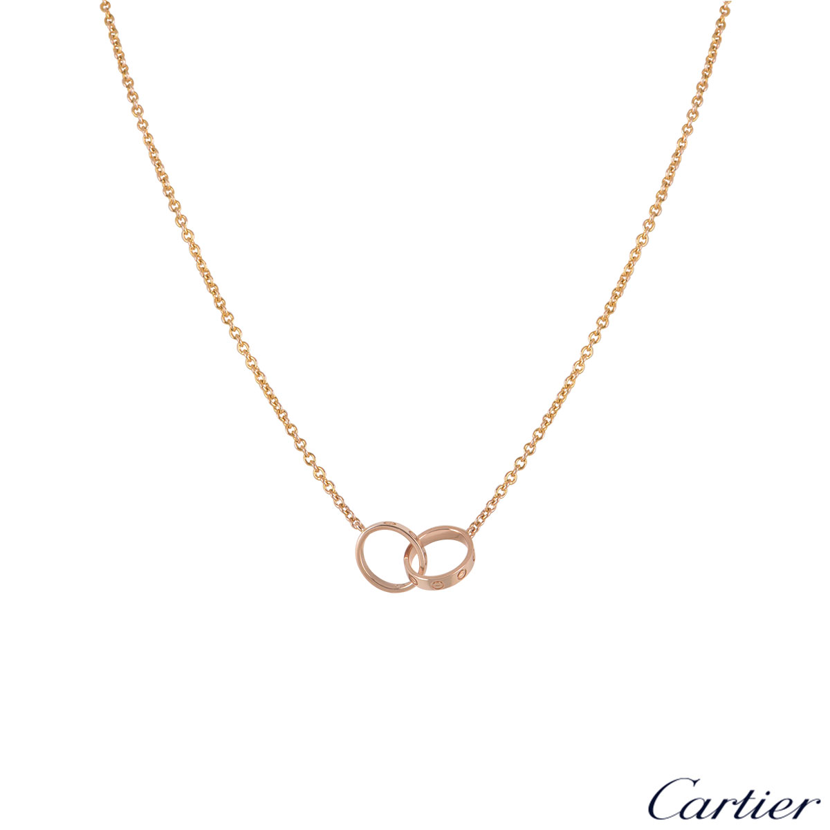 cartier love interlocking necklace